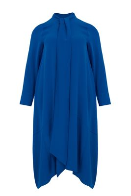Mat jurk blauw 8201-7032