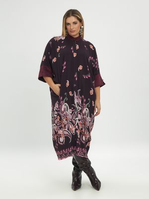 Mat jurk paars 8201-7087