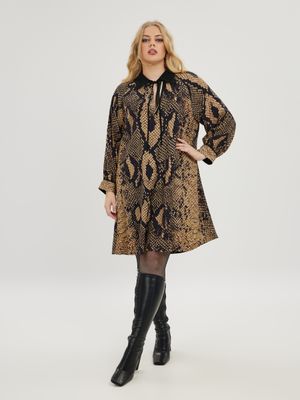 Mat jurk print 8201-7076