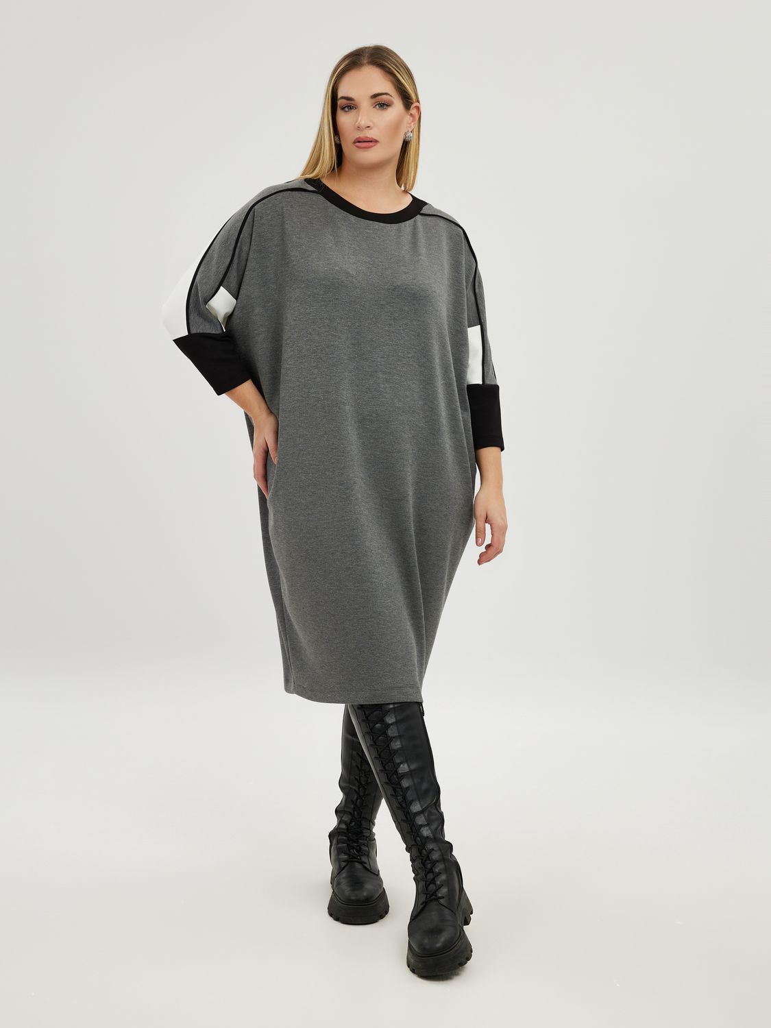 Mat jurk print 8201-7107