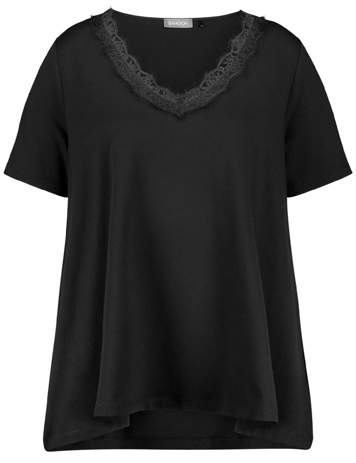 Samoon shirt zwart 471027-26120