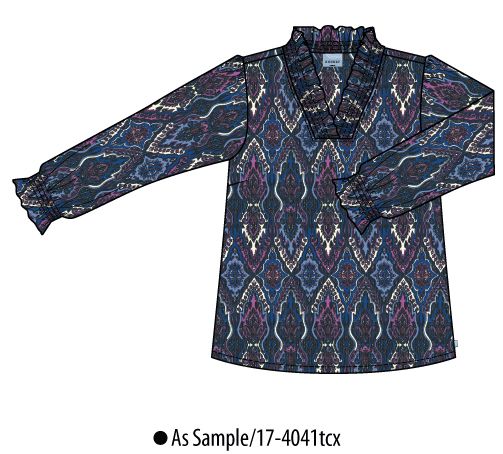 zhenzi blouse print Dove561