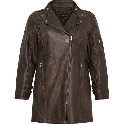 NO.1 by OX leren jas bruin 15010