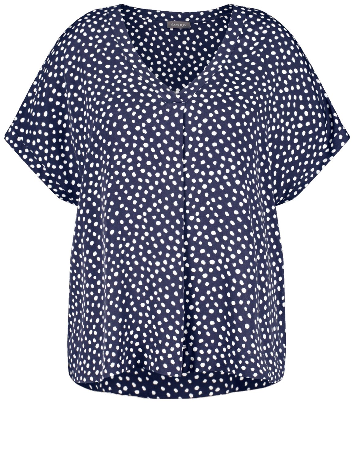 Samoon blouse donkerblauw 960975-29108