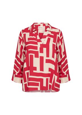 Wasabi blouse rood W10325