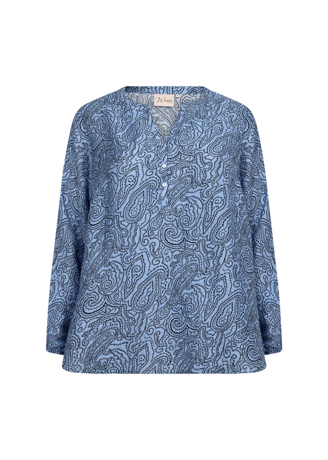 Wasabi blouse blauw W10341amina