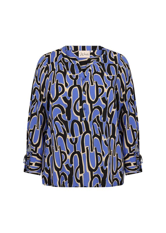 Wasabi blouse print w10364