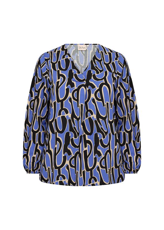 Wasabi blouse print W10363