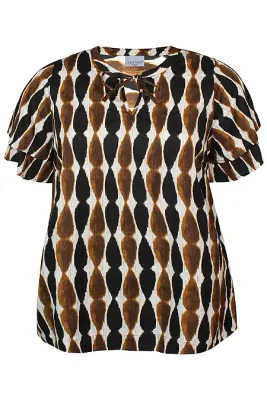 zhenzi blouse zwart Hana764