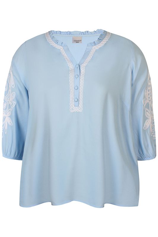 zhenzi blouse blauw Gara743