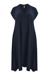 Mat jurk blauw 8301-7127