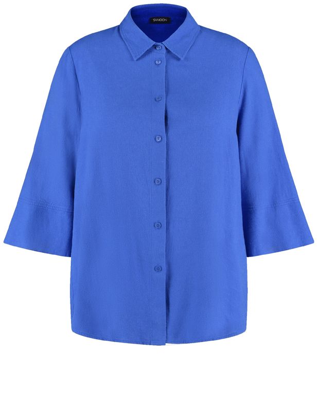 Samoon blouse blauw 660632-21142