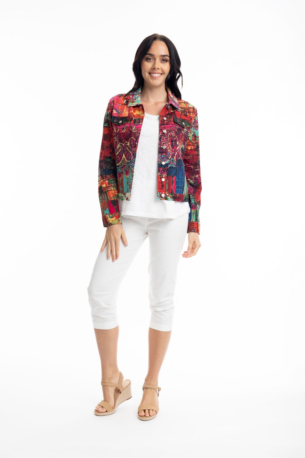 Orientique Ponte jacket Print 22993 Jasalmer