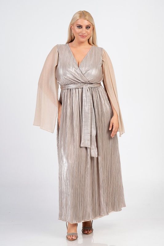 Curviss Jurk Zilverbeige 2565.92265