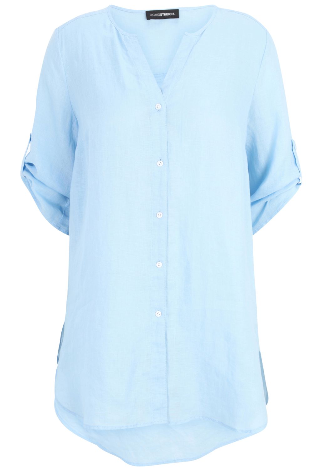 Doris Streich Bluse 1/2 Arm Hellblau 258129