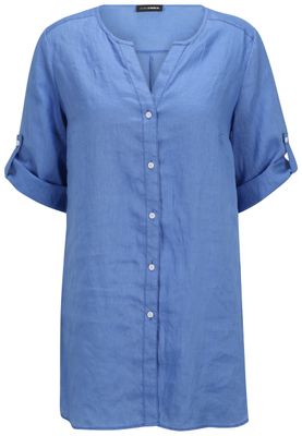 Doris Streich Bluse 1/2 Arm Kobalt 258129