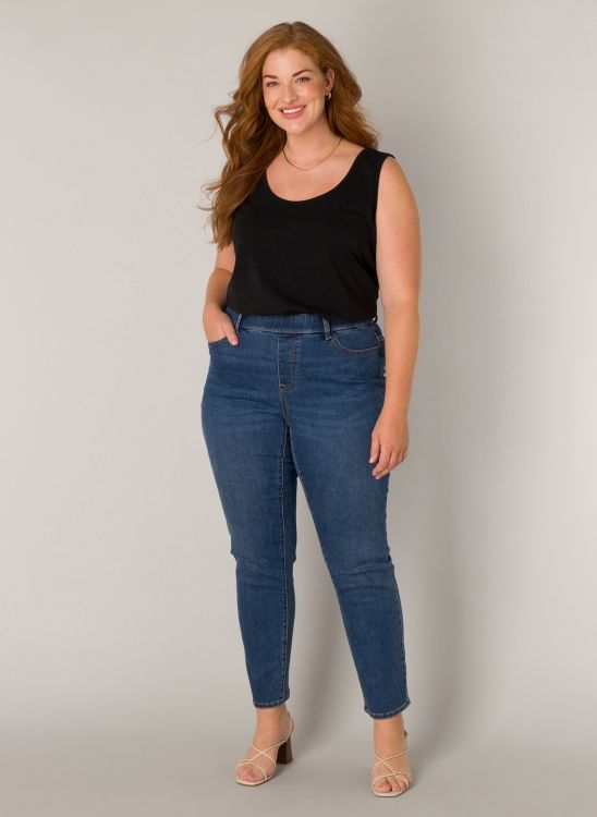 Base Level Curvy Anabella Mid Blue 7000102