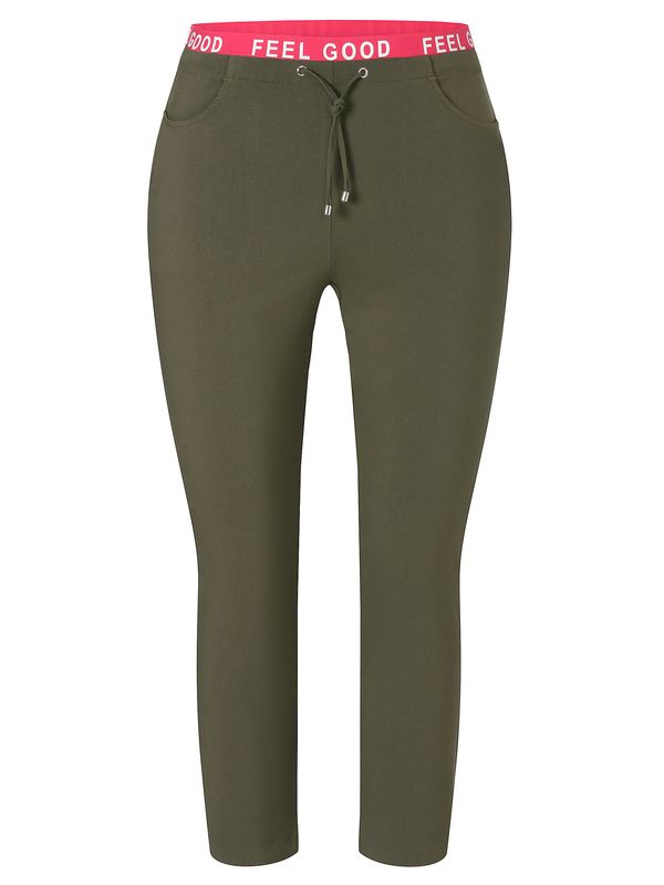 Via Appia Due Broek 7/8 zeer smalle pijp khaki multicolor 2512988