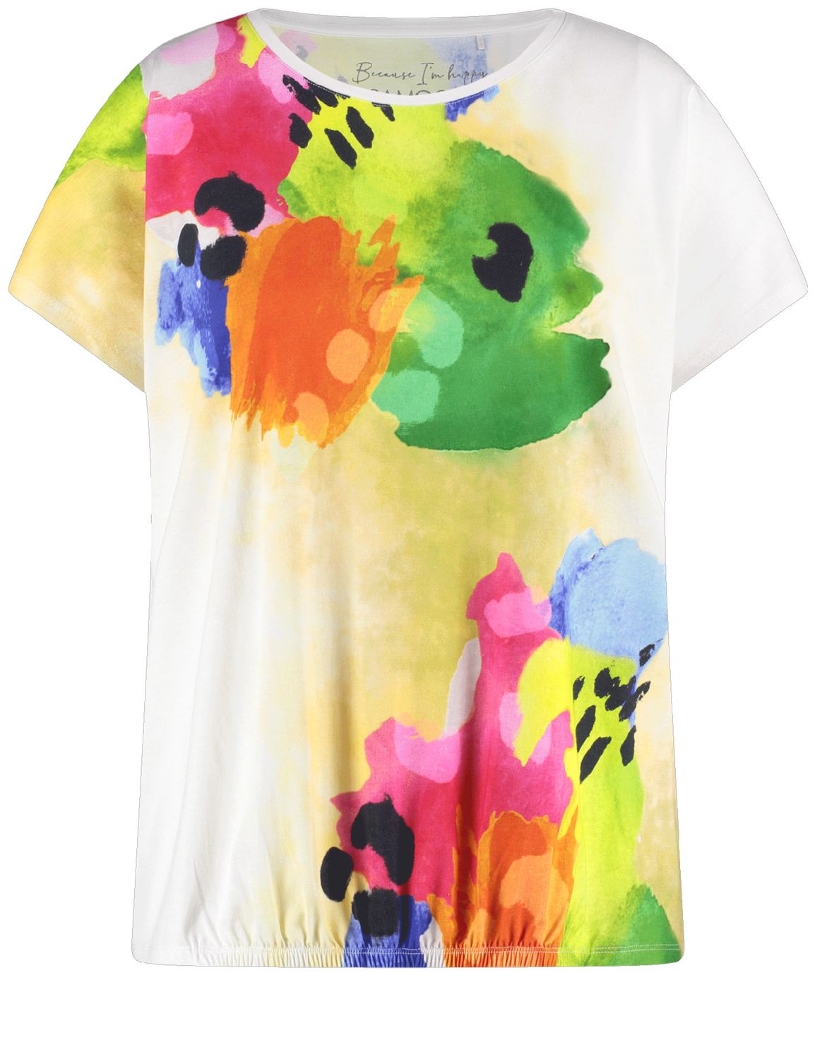 samoon shirt Wit print 671624-26202