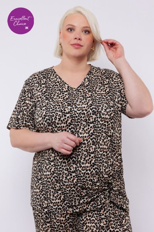 Exxcellent Manuela top Sand/Black 25ZFZE24