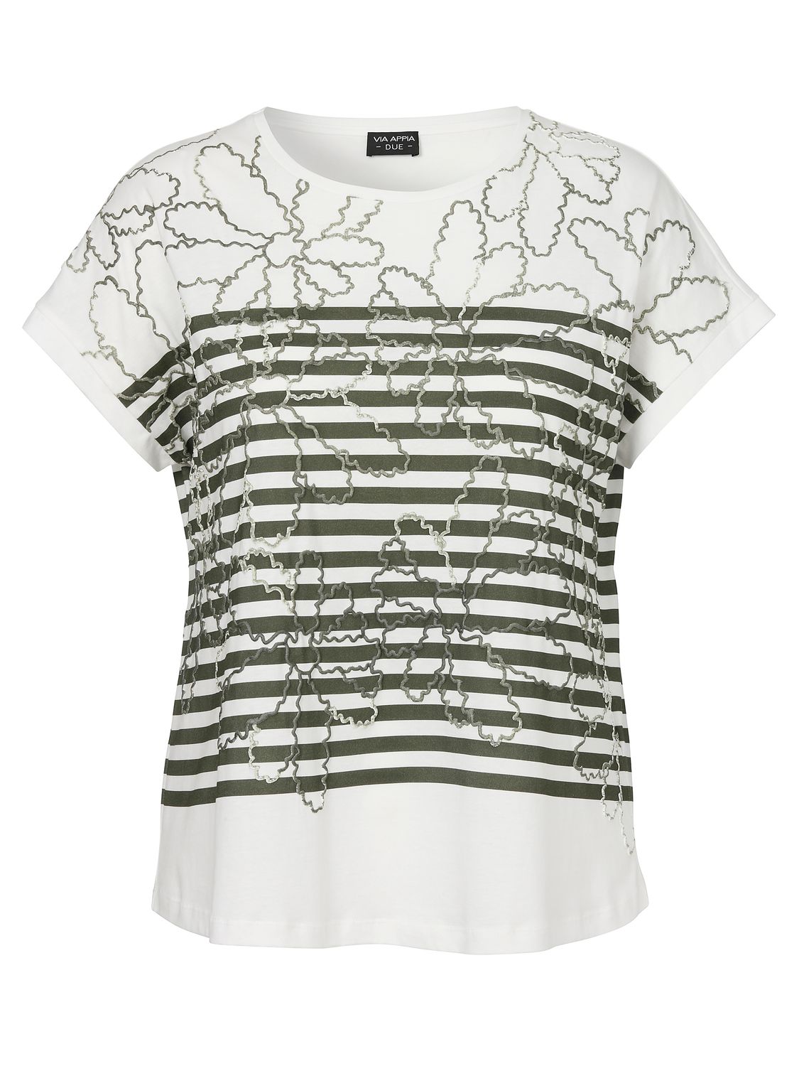 Via Appia Due t-SHIRT RONDE HALS ecru multicolor 2512489