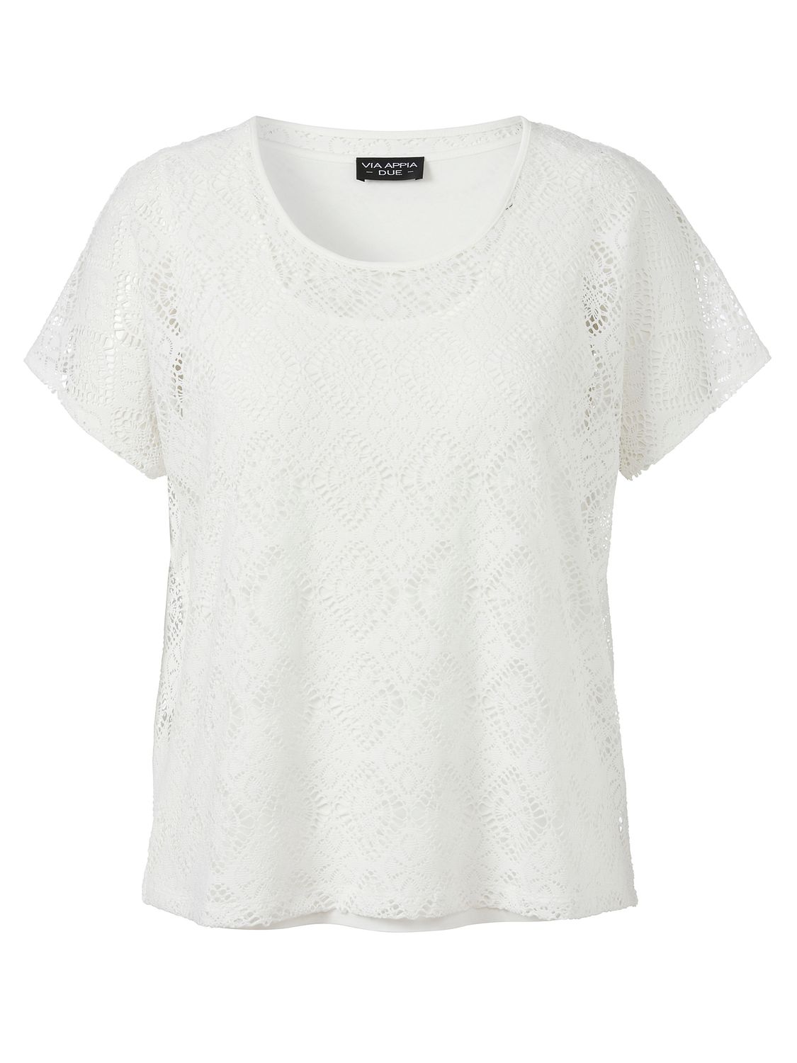 Via Appia Due T-Shirt Two In One 1/2 Arm ecru 2513752