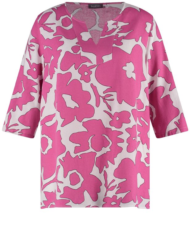samoon Blouse Pink power print 660648-21146