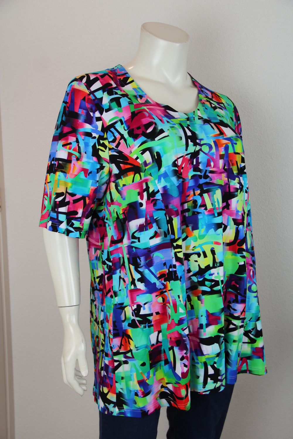 Mona Lisa Shirt lang Print 514 22