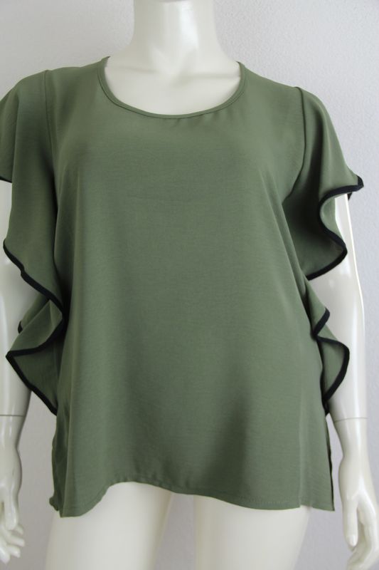 Curviss Blouse Groen 2565.31654