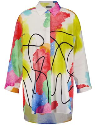 samoon Blouse Wit print 660646-21150