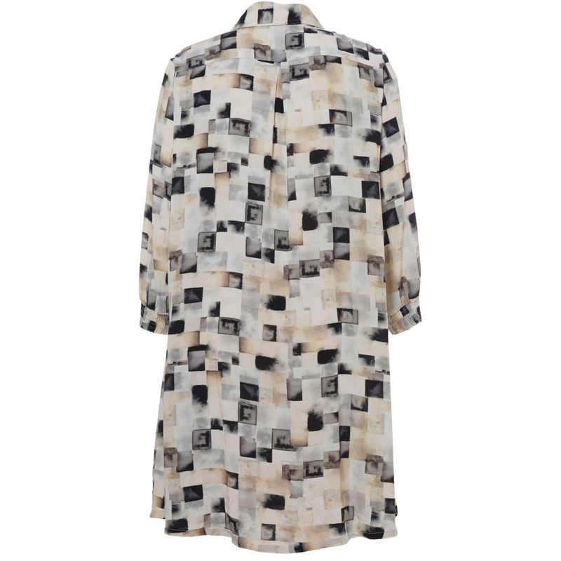 Studio Emilie shirt Sand melange mix boxes S254805