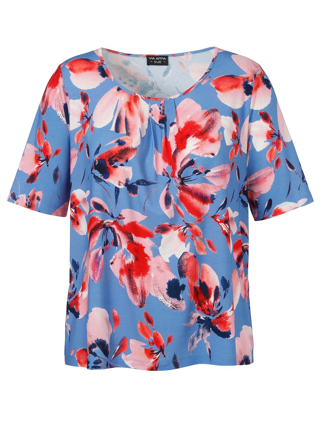 Via Appia Due T-Shirt Rundhals 1/2 Arm Druck kornblume multicolor 2513424