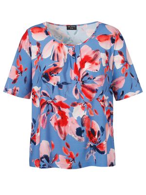 Via Appia Due T-Shirt Rundhals 1/2 Arm Druck kornblume multicolor 2513424