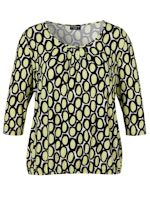 Via Appia Due T-shirt ronde hals 3/4 mouw Zwart 2524410