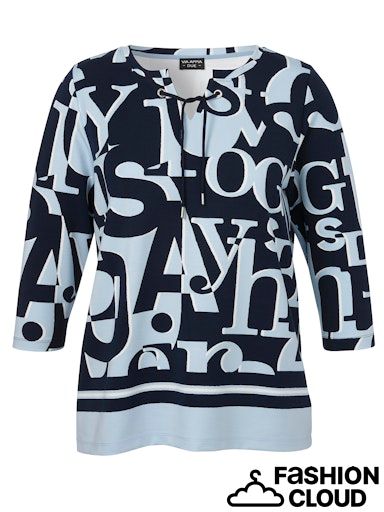 Via Appia Due Sweatshirt v-hals IJsblauw 2514407