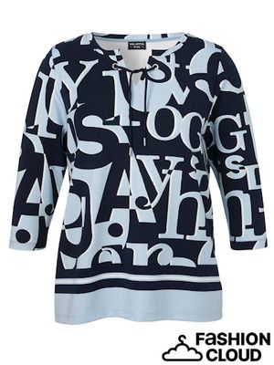 Via Appia Due Sweatshirt v-hals IJsblauw 2514407