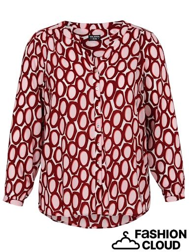 Via Appia Due Blouse V-hals Print Bordeaux 2524660