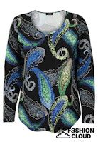 Doris Streich Shirt Blauw print 283216