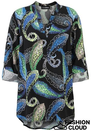 Doris Streich Blouse Blauw print 252218