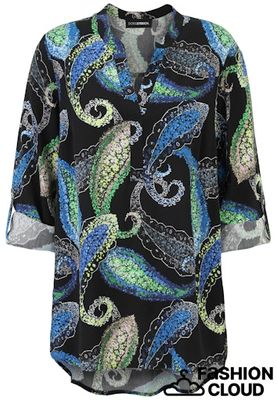 Doris Streich Blouse Blauw print 252218