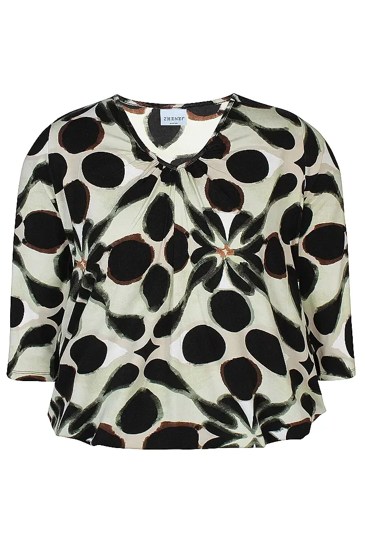 zhenzi ZH-Octa 905 Blouse 3/4 mouw Groen 200905