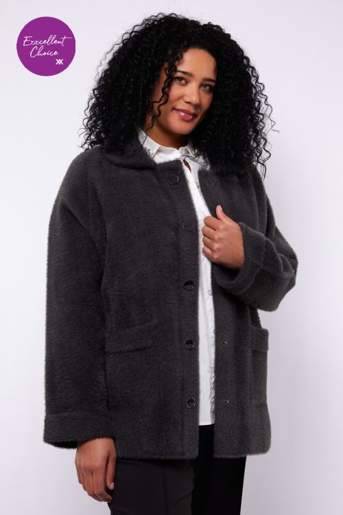 Exxcellent Gia knit cardigan Dark Gray 25NME01