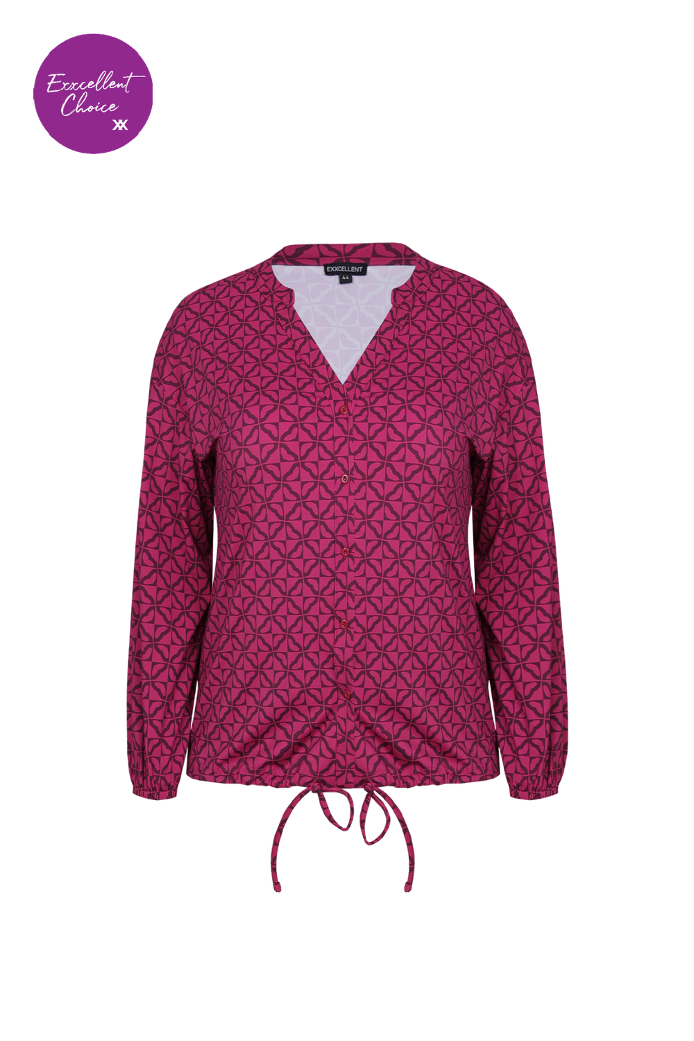 Exxcellent Tori blouse Raspberry/Mauve Wine 25NZE16