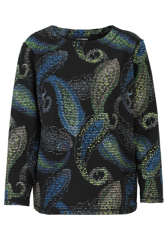 Doris Streich Shirt Blauw print 317217