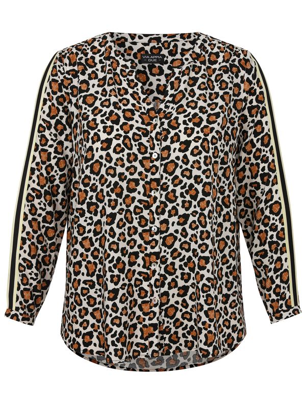 Via Appia Due Blouse V-hals Taupe 2514915