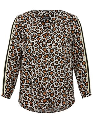 Via Appia Due Blouse V-hals Taupe 2514915