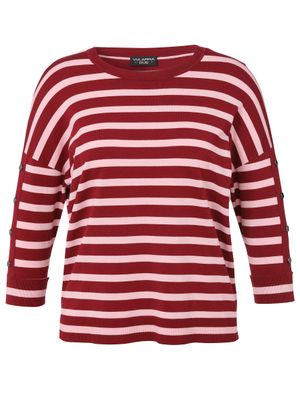Via Appia Due Pullover ronde hals Aubergine / licht rose 2514871