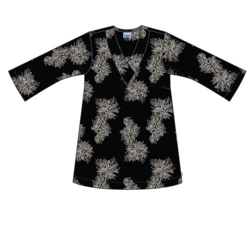 zhenzi Tuniek 3/4 mouw Zwart Zh-Peri 941
