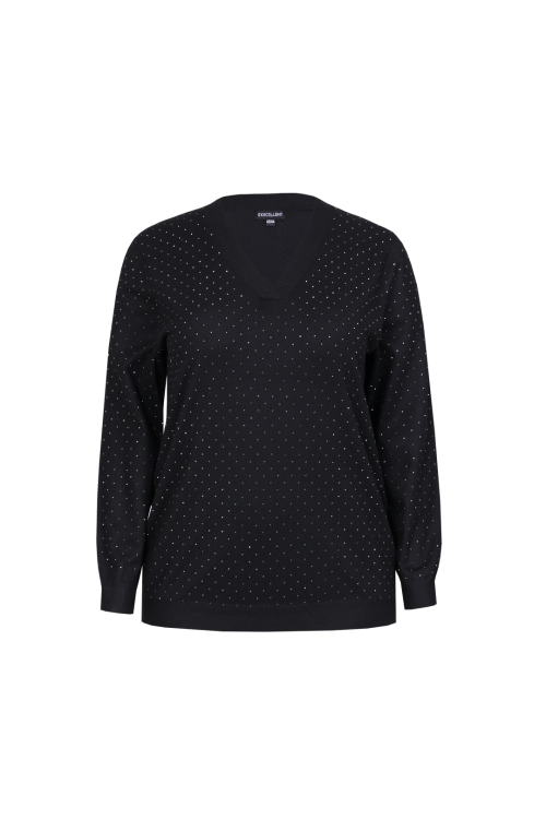 Exxcellent Gabrielle knit pullover Black 25NOE06