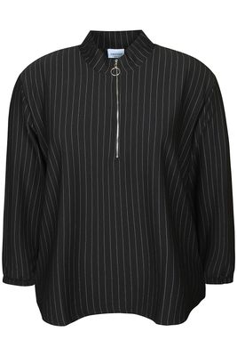zhenzi Zh-Sama 1031 Blouse Zwart Krijt 201031